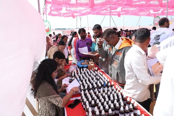 મંડવી રિવરફ્રન્ટ ખાતે જિલ્લા આયુષ મેળાનું આયોજન, સાંસદ પ્રભુભાઈ વસાવાની અધ્યક્ષતામાં 100થી વધુ લોકોએ લીધો લાભ