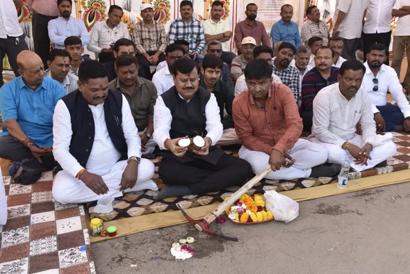 વઢવાણમાં નકટીવાવ મેલડી માતાજી મંદિર એપ્રોચ રોડનું ખાતમુહૂર્ત, રૂ. ૨ કરોડના ખર્ચે ૨ કિમી રોડનું નવીનીકરણ થશે