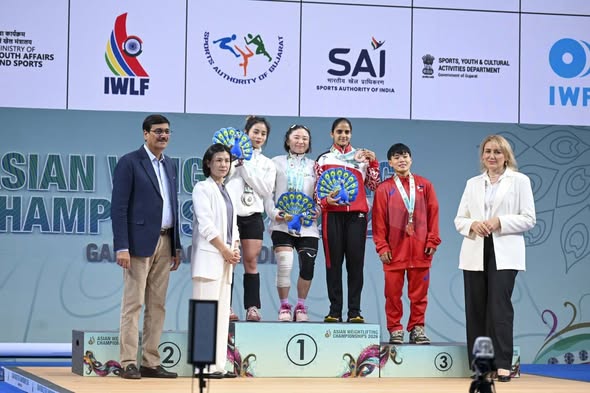 ગાંધીનગરમાં એશિયન વેઈટલિફ્ટિંગ ચેમ્પિયનશિપ-2026નો ભવ્ય પ્રારંભ, ભારતની કોમલ કોહરે જીત્યો બ્રોન્ઝ મેડલ